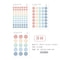 TRANSPARENT PET Pastel Dot Stickers Circle Stickers | Persimmon
