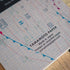 Yamamoto Ro-Biki Notebook 3.6" x 8.3" Blank Basic Chiffon Paper | Weather Map