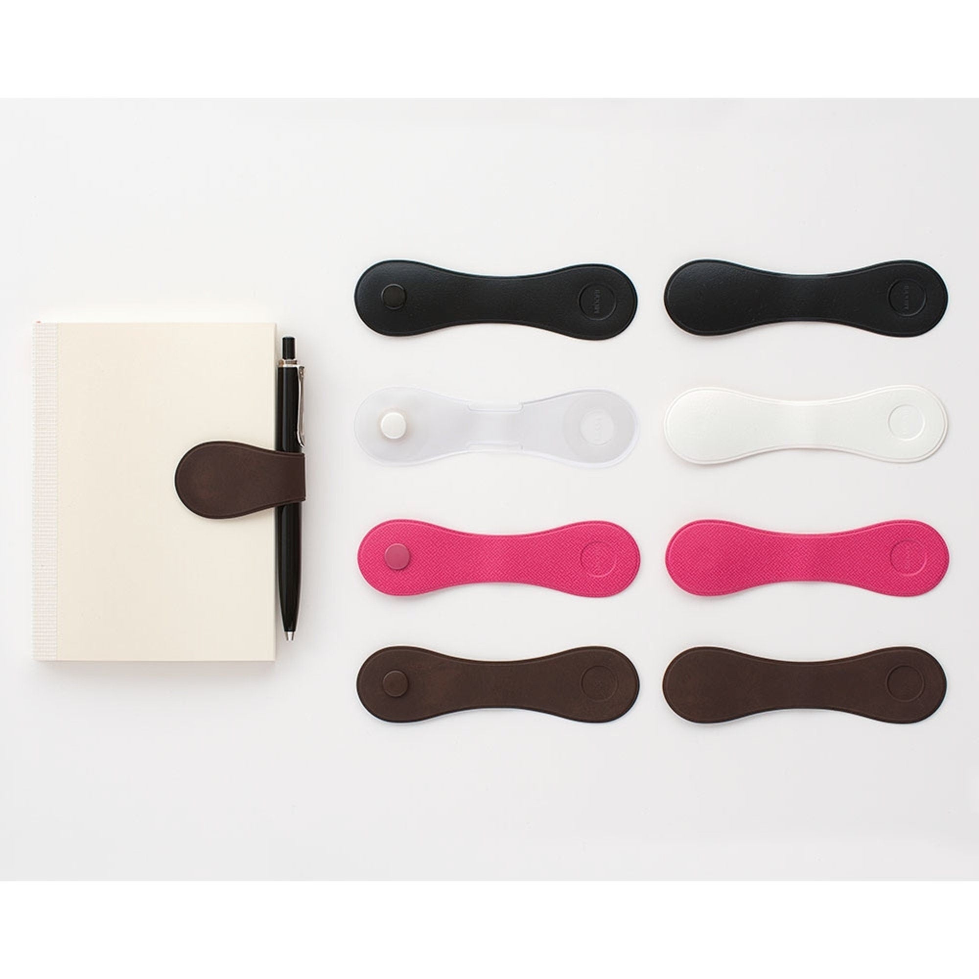 PINK Midori Belt Seal MAGNETIC Pen Holder Pen Clip and Notebook Closure Pen Storage Notebook Band Notebook Seal Belt Sticker