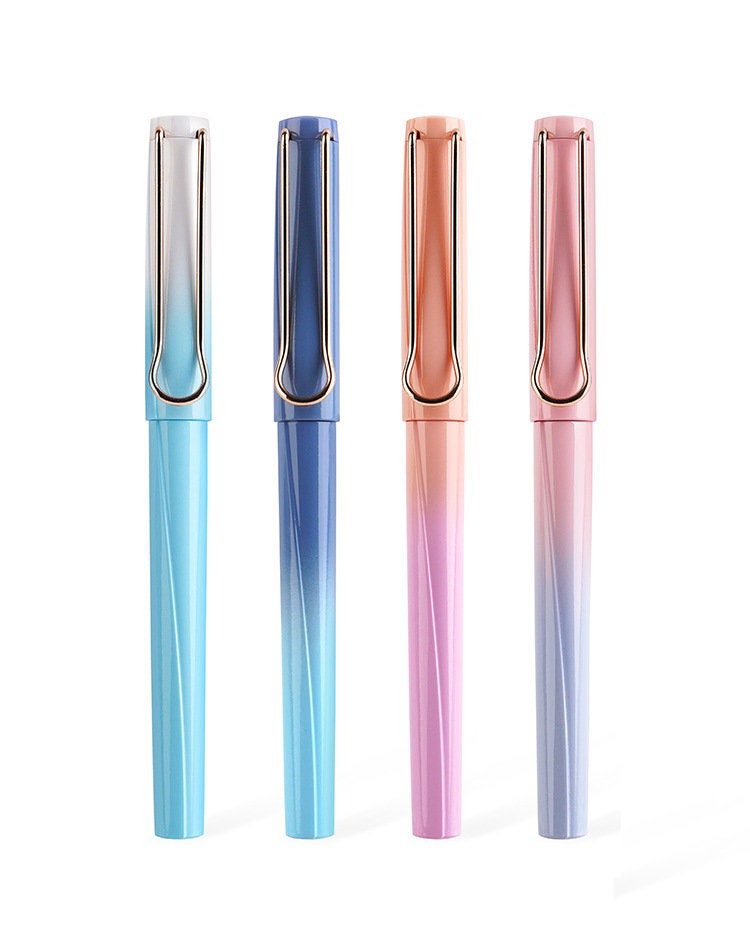 SUNSET Dianshi 0.38mm EXTRA Fine Fountain Pen Set Deluxe Foutain Pen Set Fountain Pen Extra Fine Nib Ink Cartridges | DS-756